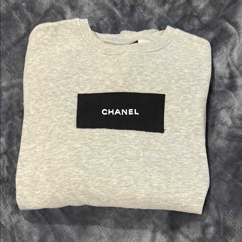 H&M Chanel Gray Sweatshirt Crewneck
